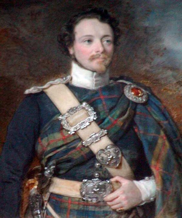 The 7th Duke in uniform of colonel of the Atholl Highlanders, c. 1860s