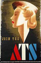 Abram Games: Join the ATS (1941) – das Plakat erhielt den Spitznamen „Blonde Bombshell“