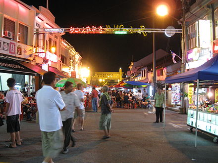 Night market along Jonker Walk