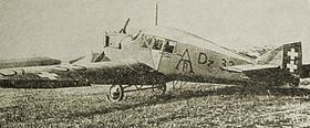 A Junkers F.13 at Danzig-Langfuhr in 1921.