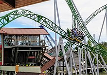 The Junker roller coaster at the PowerPark amusement park in Kauhava, Finland Junker PowerPark.jpg