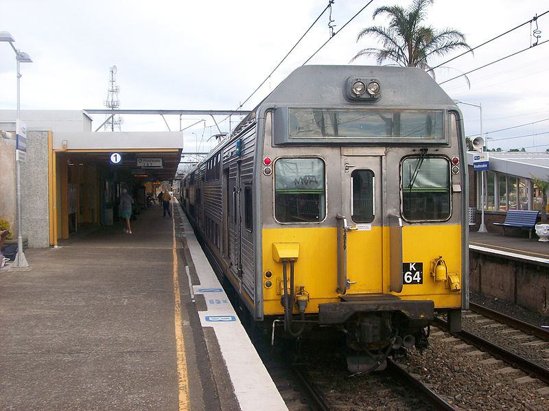 File:K64 Set at Broadmeadow railway station.JPG