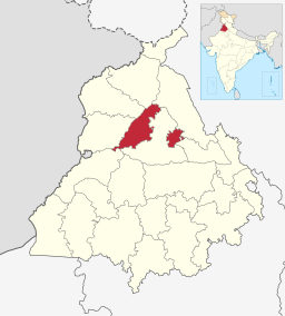 Kapurthala in Punjab (India).svg
