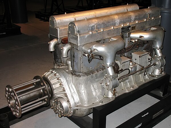 1915–1916 Bugatti U-16 aircraft engine