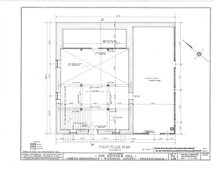 File:Kintner Mill, North Mehoopany, Wyoming County, PA HABS PA,66-MEHOPN,1- (sheet 1 of 11).tif