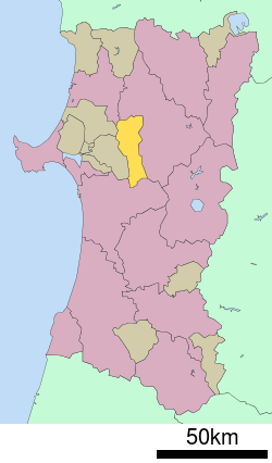 Lokasi Kitaakita di Prefektur Akita