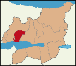 Districtul Dilovası - Harta