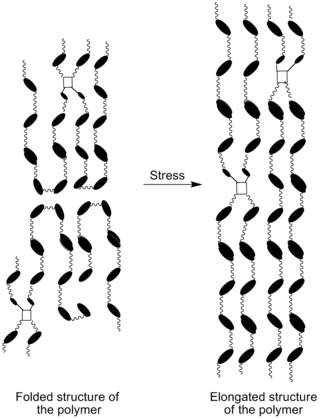 <span class="mw-page-title-main">Strain crystallization</span> Process occurring in some polymers