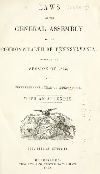 <i>Laws of the General Assembly of the Commonwealth of Pennsylvania</i>