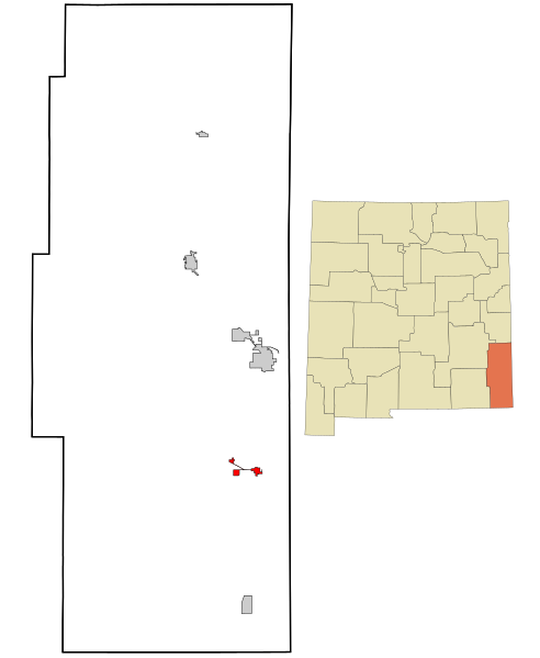 File:Lea County New Mexico Incorporated and Unincorporated areas Eunice Highlighted.svg