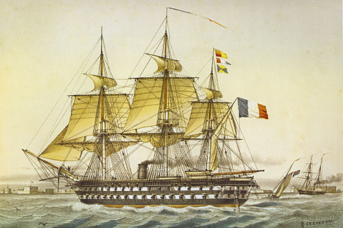 Век суда. Луи Ле Бретон. Линейный корабль 19 века. Парусно винтовой корабль Аустерлиц. Корабль линкор 18 века.