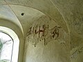 Stemma di Genova in una sala all'interno dell'oratorio di San Rocco, Lerici, Liguria, Italia