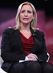 Leslie Rutledge: First female elected as the Attorney General for Arkansas (2015) Leslie Rutledge by Gage Skidmore.jpg