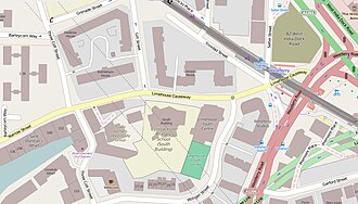 The immediate vicinity of Limehouse Causeway. Limehouse Causeway, London.jpg