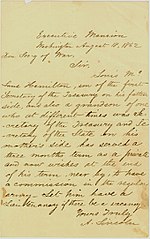 Thumbnail for File:Lincoln letter of introduction for Louis McLane Hamilton 1862.jpg