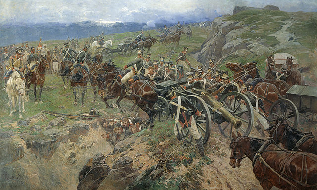This painting by Franz Roubaud illustrates an episode near the Askerna river where the Russians managed to repel attacks by a larger Persian army for 
