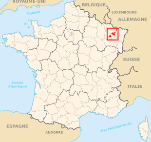 Carte des départements français.