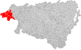 Lage der Agglomeration im südlichen Baskenland