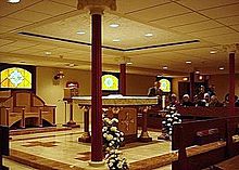 Photo of the Crypt Chapel at Good Counsel Church Lower Church at Our Lady of Good Counsel Church, Moorestown, NJ--January 2010.jpg