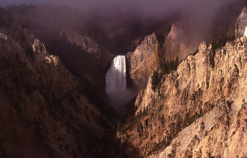 File:Lower falls of the Yellowstone River.jpg