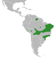 Distribuição das espécies pela América do Sul.