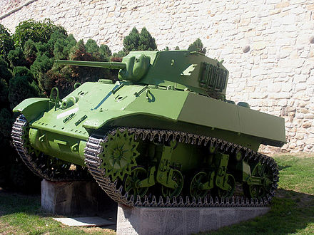 Light Tank M3A3 at the Belgrade Military Museum, Serbia.