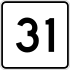 Route 31-Markierung