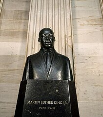 Martin Luther King, Jr. bust in Capitol Rotunda