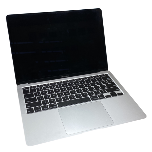 File:Macbook Air M1 Silver PNG.png