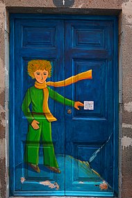 Le Petit Prince dans le cadre de Arte de portas abertas, rua de Santa Maria (2019).