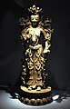 Maitreya (tibetisch "Jampa"), der zukünftige Buddha, Bronze, Tibet, 16.–17. Jh.; mit chinesischen Stilelementen der Tang-Zeit; Linden-Museum Stuttgart, Inv. 071478
