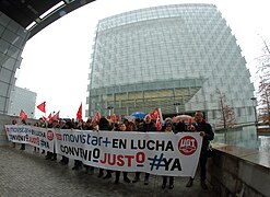 Manifestación trabajadores de Movistar+ por conflicto laboral, 08.jpg