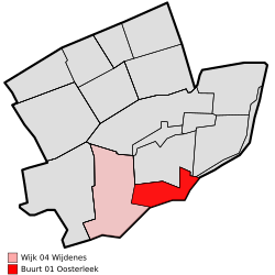Location of Oosterleek in the municipality of Drechterland