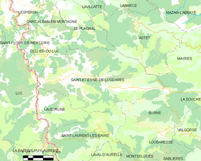 Poziția localității Saint-Étienne-de-Lugdarès