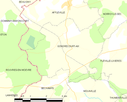 Kart over Gondrecourt-Aix