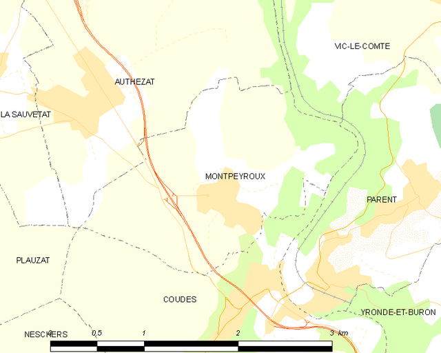 Poziția localității Montpeyroux