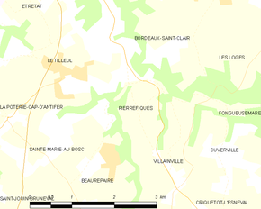 Poziția localității Pierrefiques