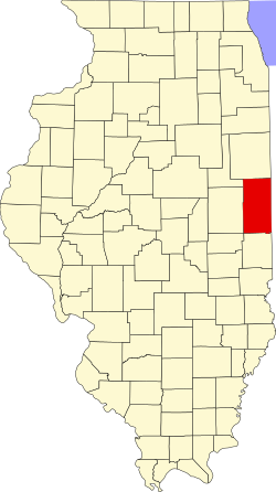 Map of Illinois highlighting Vermilion County.svg
