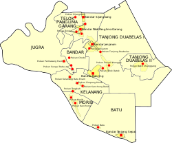Map of Kuala Langat District, Selangor.svg