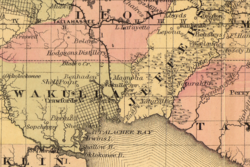 Map of the Tallahassee Railroad in 1868 Map of Tallahassee Railroad.png