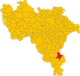 Localização de Zavattarello