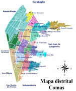 Mapa Distrito Comas Lima Peru Red de Essalud.png