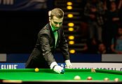 Deutsch: Bild aufgenommen in Berlin während des German Masters im Snooker 2015. Marcel Eckardt. English: Picture taken in Berlin during the Snooker German Masters in 2015. Marcel Eckardt.