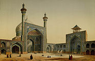 Shah Mosque, Isfahan, view of the courtyard