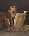 Max Samson Monkey with Darwin's works.jpg