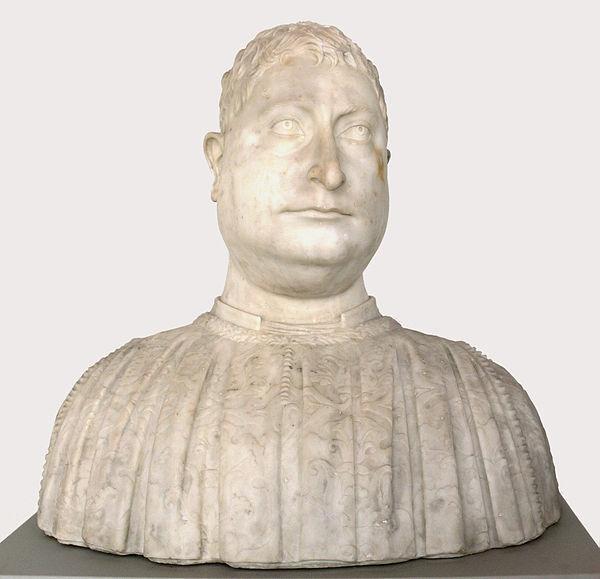 Niccolò Strozzi (portrait bust by Mino da Fiesole, 1454)