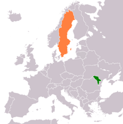 Karte mit Standorten in Moldawien und Schweden