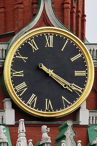 <span class="mw-page-title-main">Kremlin Clock</span> Historic clock on the Spasskaya Tower