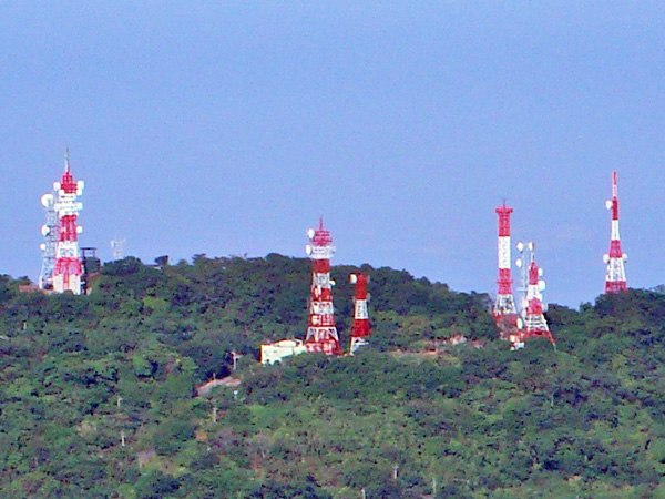 DTT transmitters located at Mount Zhentou in Tainan, Taiwan