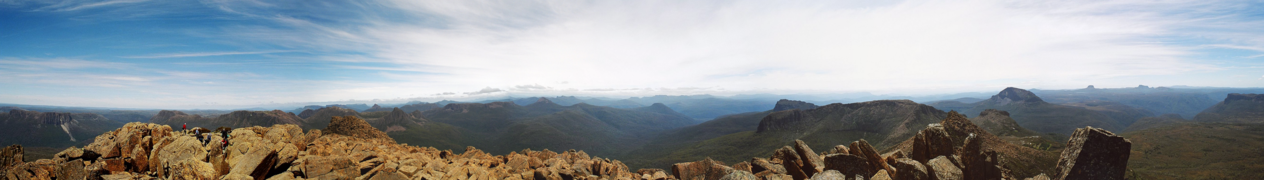 360° panorama from the summit of Mount Ossa